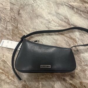 Silence + Noise Sleek Black Shoulder Bag